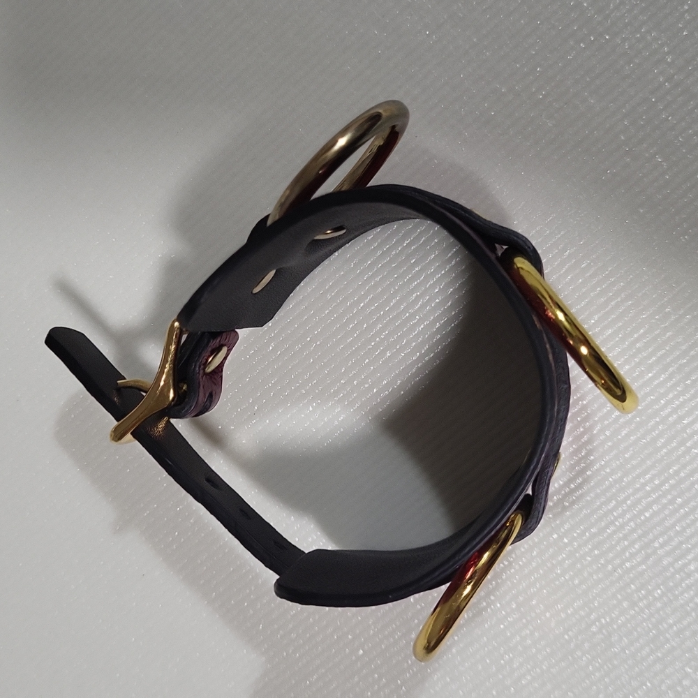 NWOT Leather & Brass Artisan Crafted Wrist Cuff - Picture 14 of 16